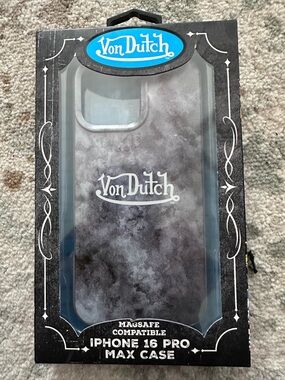 Von Dutch Marble Smoke Gray iPhone 16 Pro Max MagSafe Case